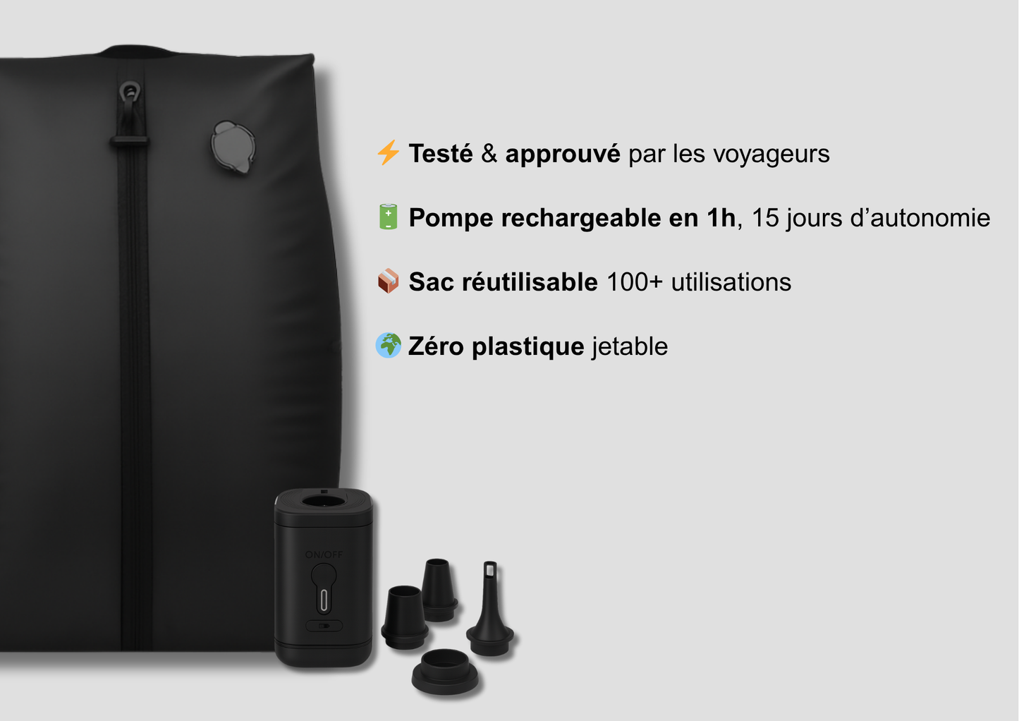 OppliBag™ – Les sacs sous vide pour optimiser vos valises